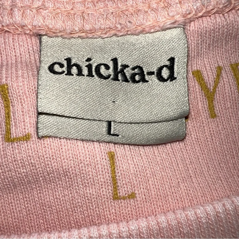 Pink Ribbed Pull Over size Large - Picture 6 of 10